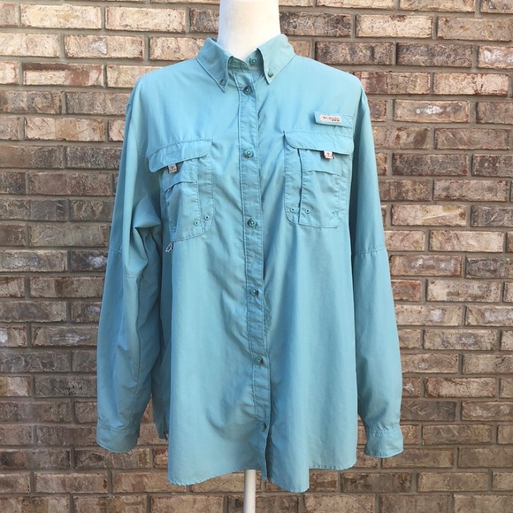 Columbia Other - Columbia PFG men’s mint shirt, Sz XL